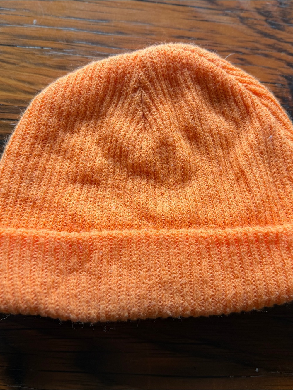 Neff Orange Ribbed Cuffed Beanie - Picture 2 of 3